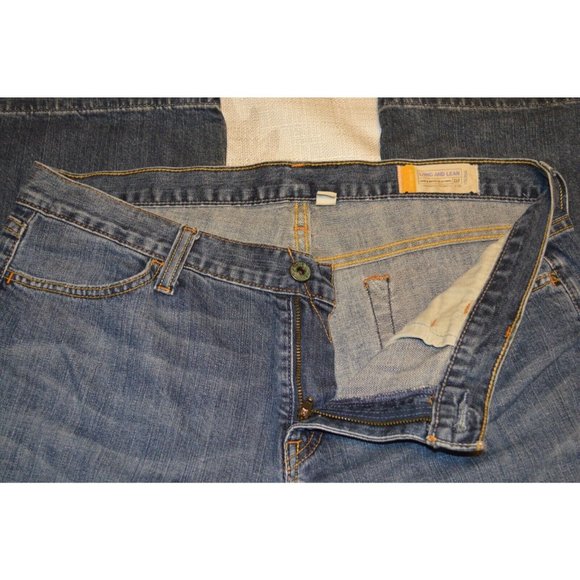 GAP Jeans Women’s 10 Blue Denim Medium Wash Mid Rise Long & Lean Stretch (F) - Picture 2 of 9